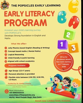 The Popsicles Early Learning Centre-Early Literacy Program