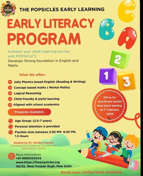 The Popsicles Early Learning Centre-Early Literacy Program