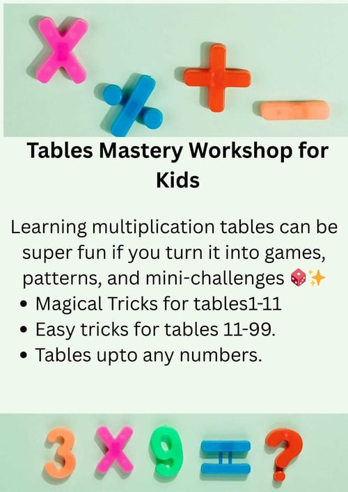 Ekaggas Learning Hub-Tables Mastery Workshop for Kids