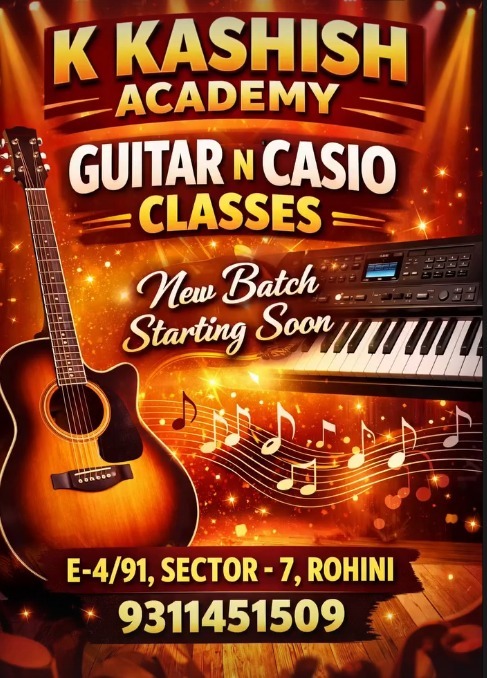 K KASHISH ACADEMY-Guitar and Casio Classes for Kids