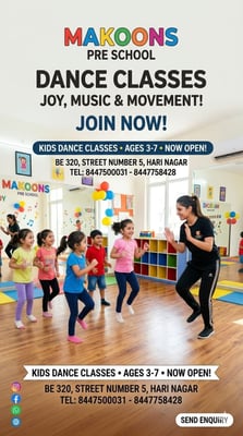 Makoons Hari Nagar-Kids Dance Classes