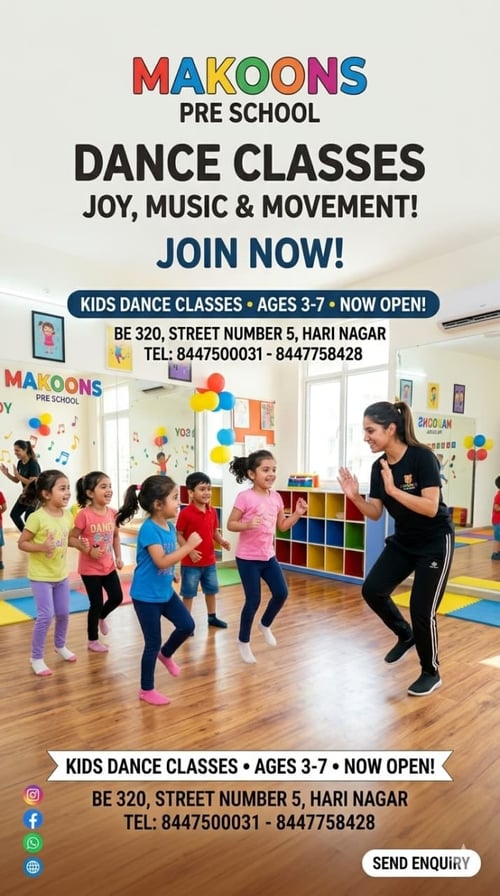 Makoons Hari Nagar-Kids Dance Classes