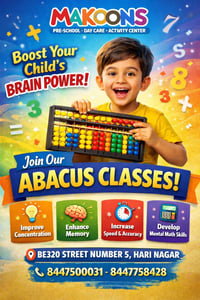 Makoons Hari Nagar-Abacus Classes for Kids