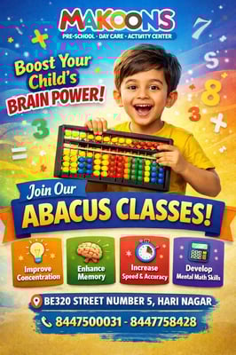Makoons Hari Nagar-Abacus Classes for Kids