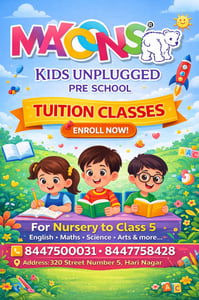 Makoons Hari Nagar-Tuition Classes for Kids