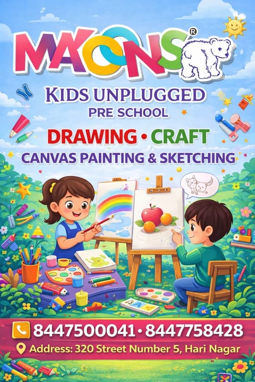 Makoons Hari Nagar-Creative Art Classes for Kids