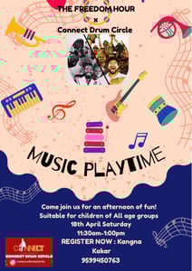 Freedom Hour-Music Playtime Drum Circle Workshop