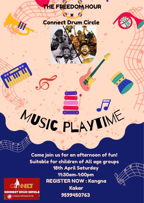 Freedom Hour-Music Playtime Drum Circle Workshop