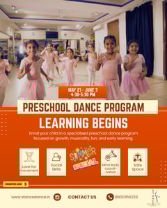 Stance Dance Studio-Preschool Dance Program