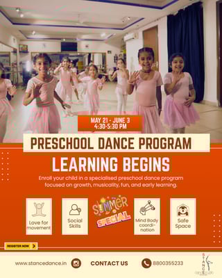 Stance Dance Studio-Preschool Dance Program
