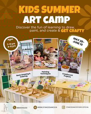 Stance Dance Studio-Kids Summer Art Camp