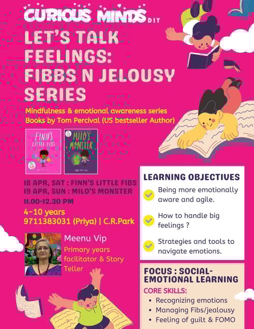 Curious Minds DIY-Emotional Awareness & Storytelling Program for Kids