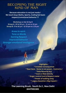 The Learning Brush-Life Skills Workshop for Boys