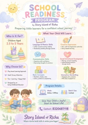 Story island of Richa-School Readiness Program for Kids