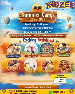 KIDZEE-Nurturing Gen Next-Summer Camp for Kids