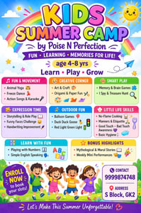 Poise N Perfection- Kids Summer Camp