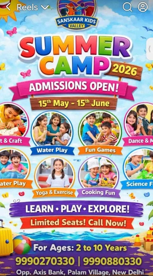 Sanskaar Kids Valley- Summer Camp 2026
