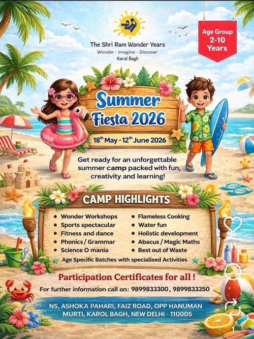 The Shri Ram Wonder Years- Summer Fiesta 2026