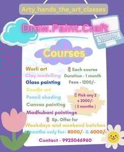 Arty hands the art classes-Draw Paint and Craft Classes