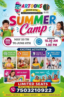 Artoons Brain Gym-Summer Camp 2026