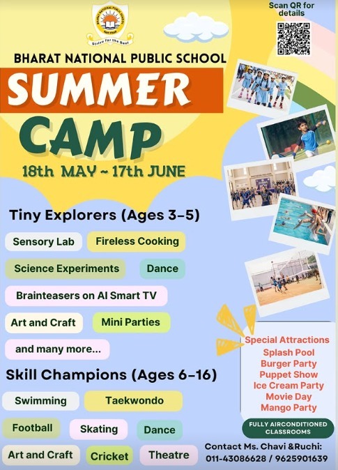 Bharat National Public School – Summer Camp 2026