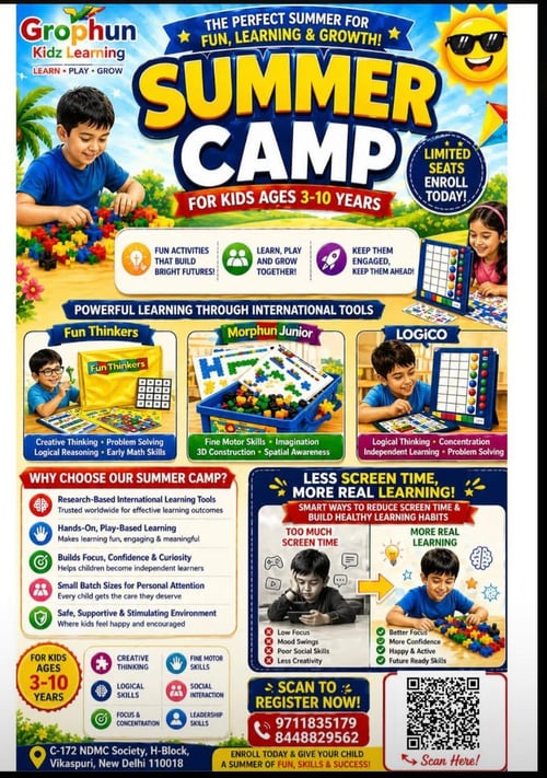 Grophun Kidz Learning – Summer Camp 2026