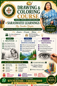 Saraswatei Learnings: Drawing Classes and Coloring Course
