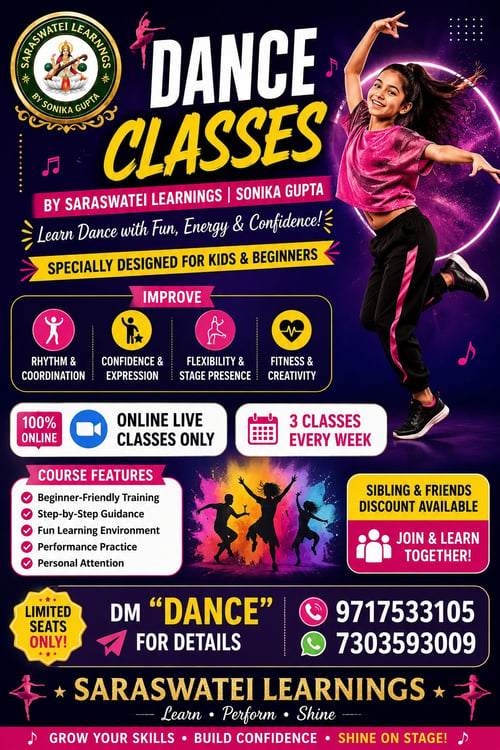 Saraswatei Learnings  -  Dance Classes For kids
