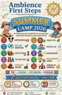 Ambience First Steps-Summer Camp for Kids