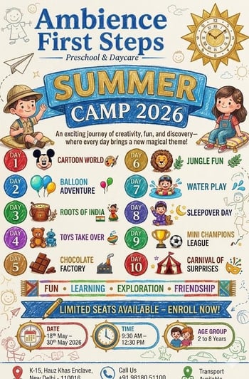 Ambience First Steps-Summer Camp for Kids