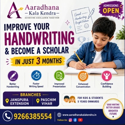 Aaradhana Kala Kendra-Handwriting Classes