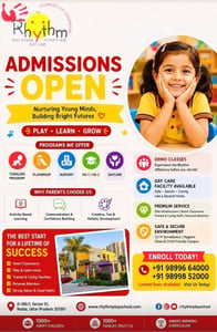Rhythm Play School and Daycare-Admissions Open 2026