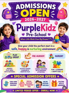 Purple Kidz-Admissions Open 2026-27