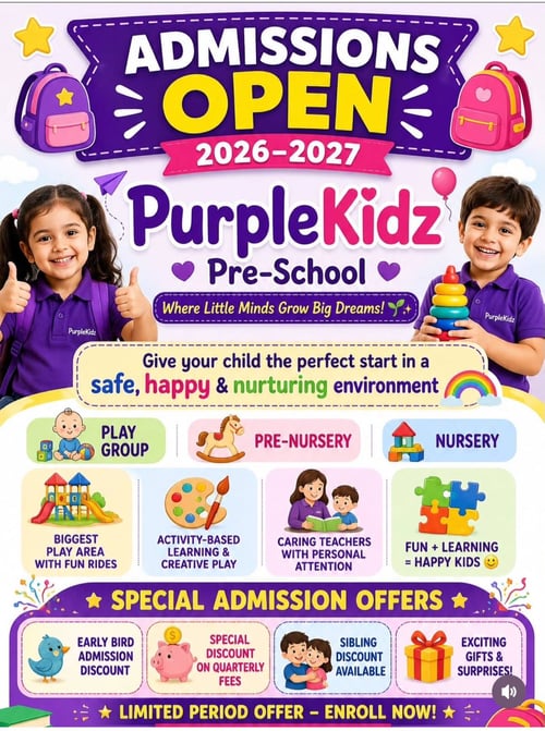 Purple Kidz-Admissions Open 2026-27