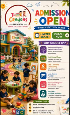 The Crayons School-Admissions Open 2026-27