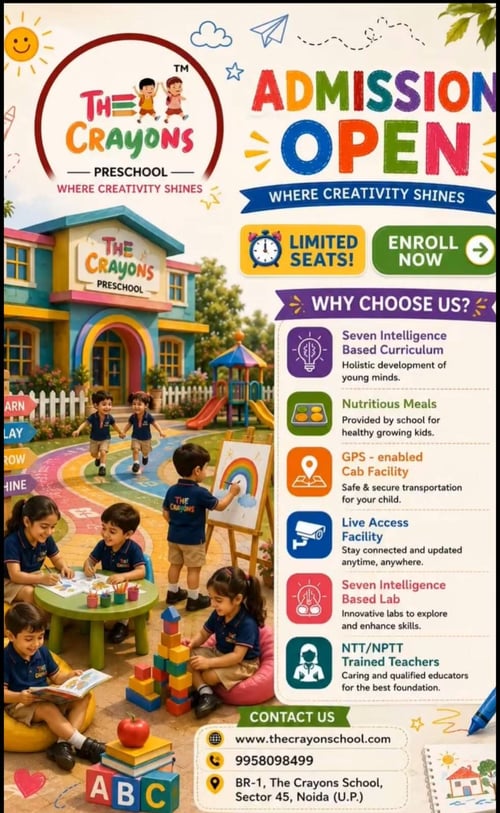 The Crayons School-Admissions Open 2026-27