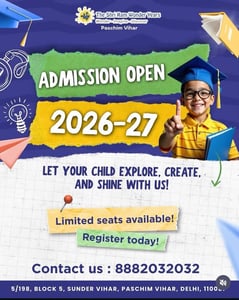 The Shri Ram Wonder Years-Admissions Open 2026-27