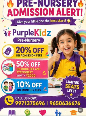 Purple Kidz-Pre Nursery Admissions Open 2026-2027