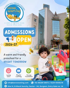 Leens Nestling Preschool-Admissions open 2026-27