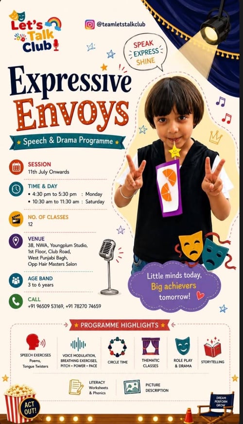 Lets Talk  -  Expressive Envoys Speech & Drama Programme
