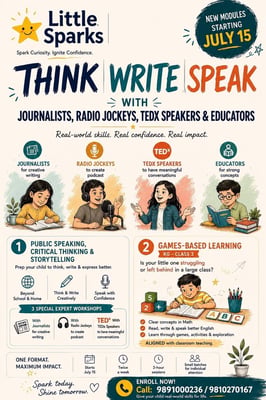 LITTLE SPARKS-Public Speaking and Game Based Learning Program for Kids