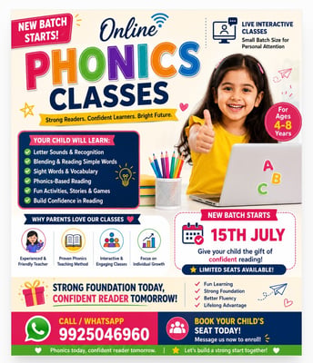 Arty hands the art classes-Online Phonics Classes for Kids