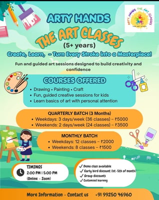 Arty hands-the art classes