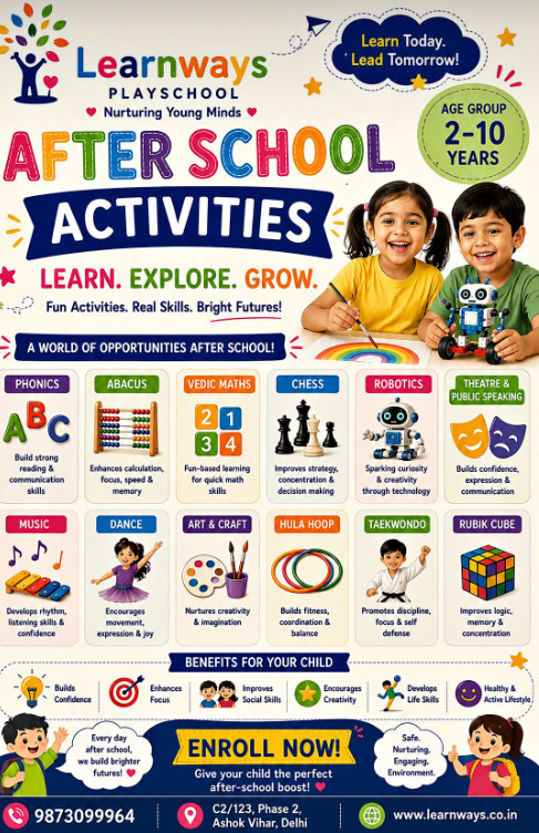 Learnways Playschool-Kids after school Activities