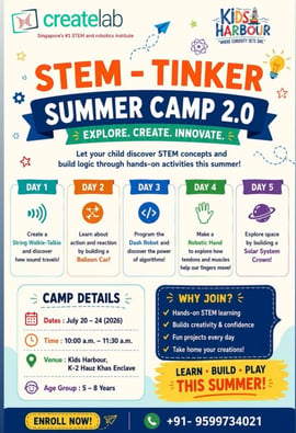 Kids Harbour-STEM Tinker Summer Camp 2026