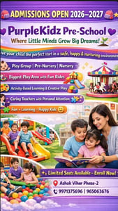 Purple Kidz-Pre School Admissions Open 2026-2027