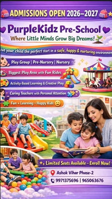 Purple Kidz-Pre School Admissions Open 2026-2027