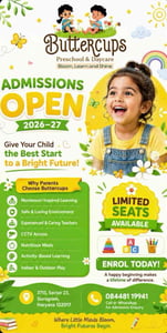 Buttercups Preschool and Daycare-Admissions Open 2026-27