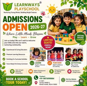 Learn Ways Play School-Admissions Open 2026-27