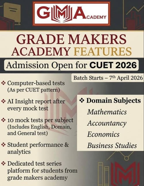Grade Makers Academy-CUET 2026 Preparation Program